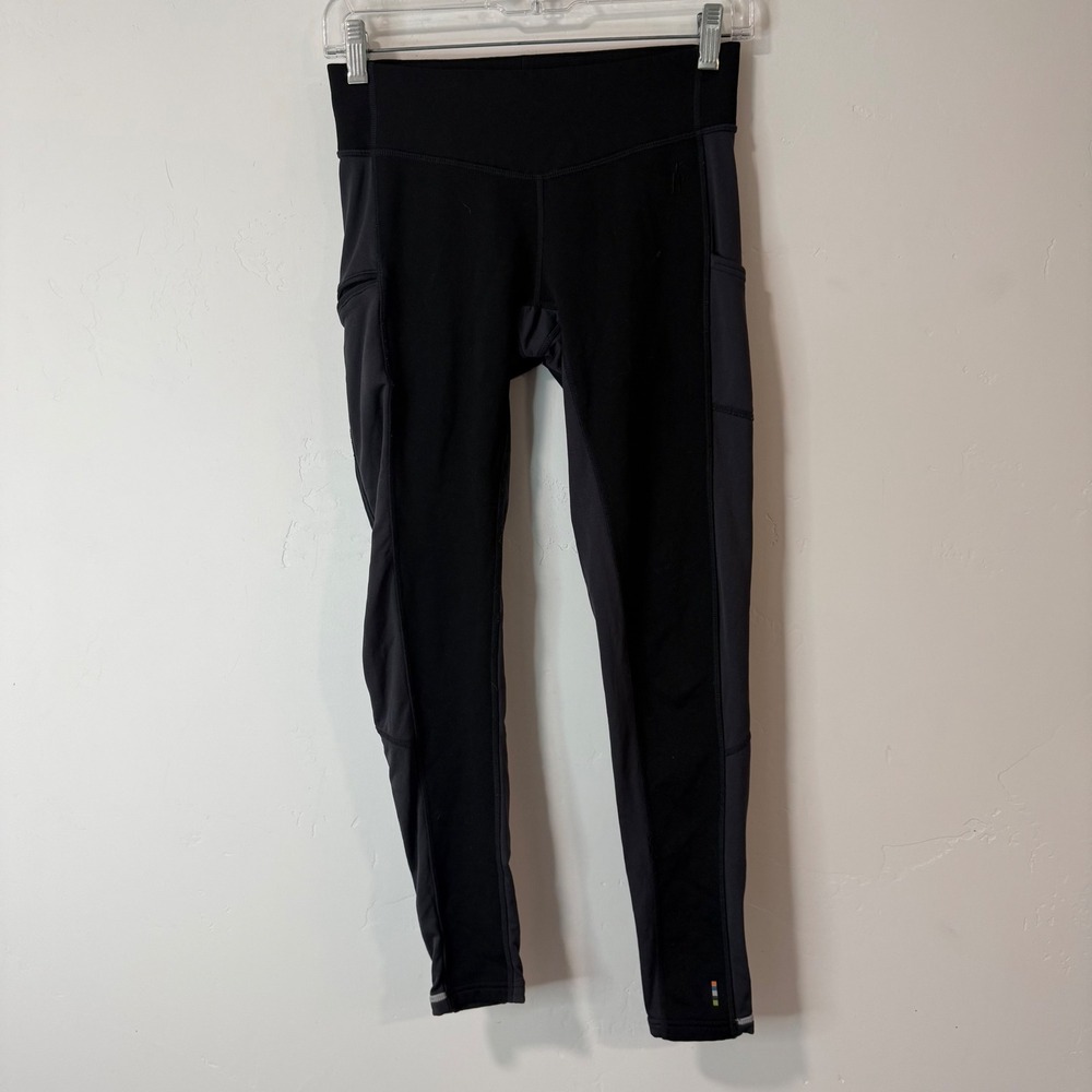 Smartwool Womens Merino Sport Fleece Tight Legging XS Black Gray SW019254